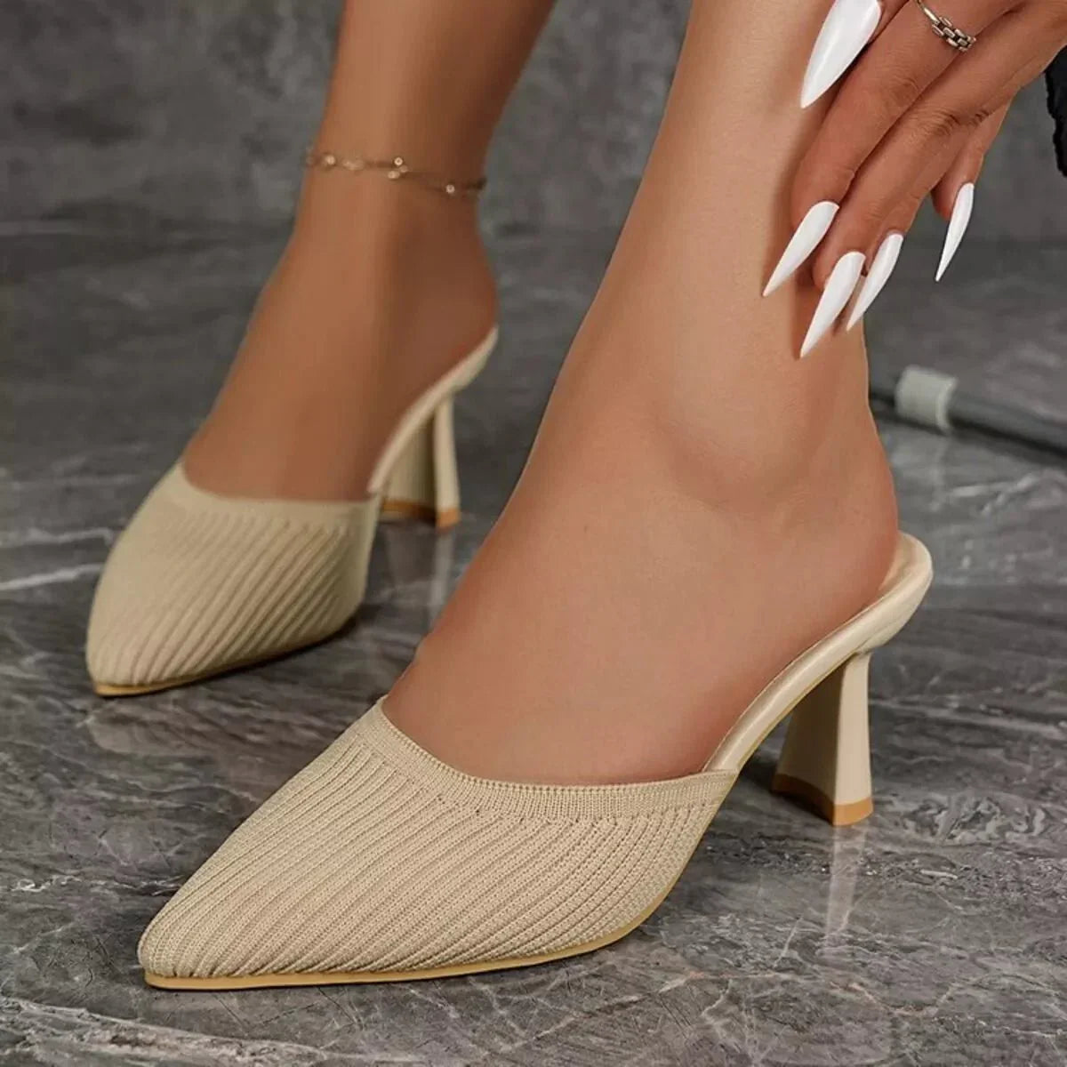 Bohemian Point Toe Block Heel Sandals - Wanderlust Ready Minimalist Flats - minbolu -