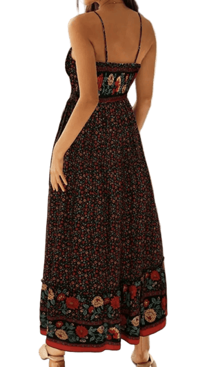 Elegantly Casual Maxi Cami Dress - minbolu -