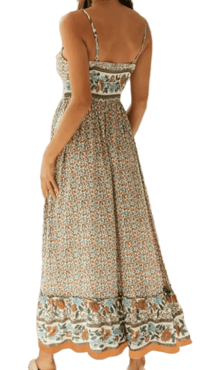 Elegantly Casual Maxi Cami Dress - minbolu -