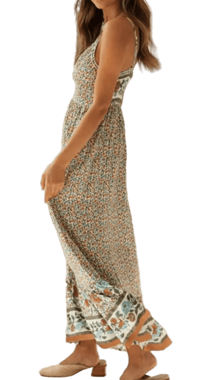 Elegantly Casual Maxi Cami Dress - minbolu -