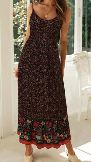 Elegantly Casual Maxi Cami Dress - minbolu -