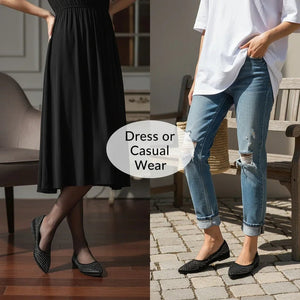 Flat Slip-On Point Toe Flats - Rhinestone Embellished Women's Shoes - minbolu -