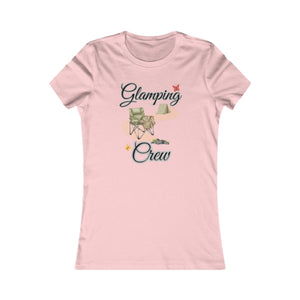 Glamping Crew Camping T-Shirt | Women's Boho Outdoor Tee - minbolu -