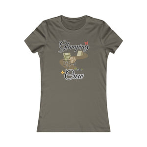 Glamping Crew Camping T-Shirt | Women's Boho Outdoor Tee - minbolu -