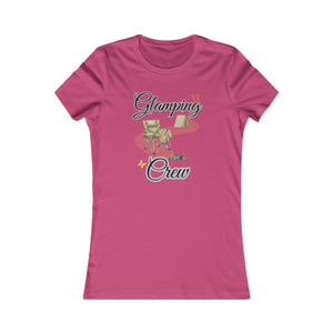 Glamping Crew Camping T-Shirt | Women's Boho Outdoor Tee - minbolu -