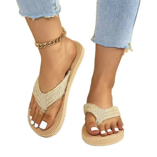 Toe Post Platform Sandals - minbolu -