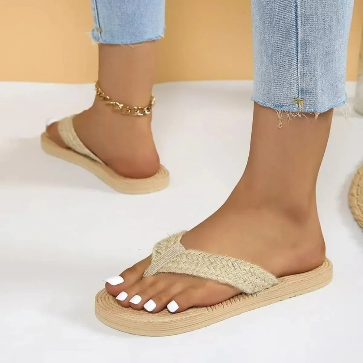 Toe Post Platform Sandals - minbolu -