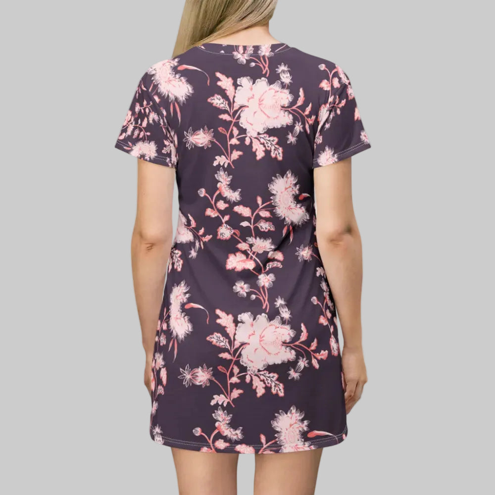 Floral dress on a white background