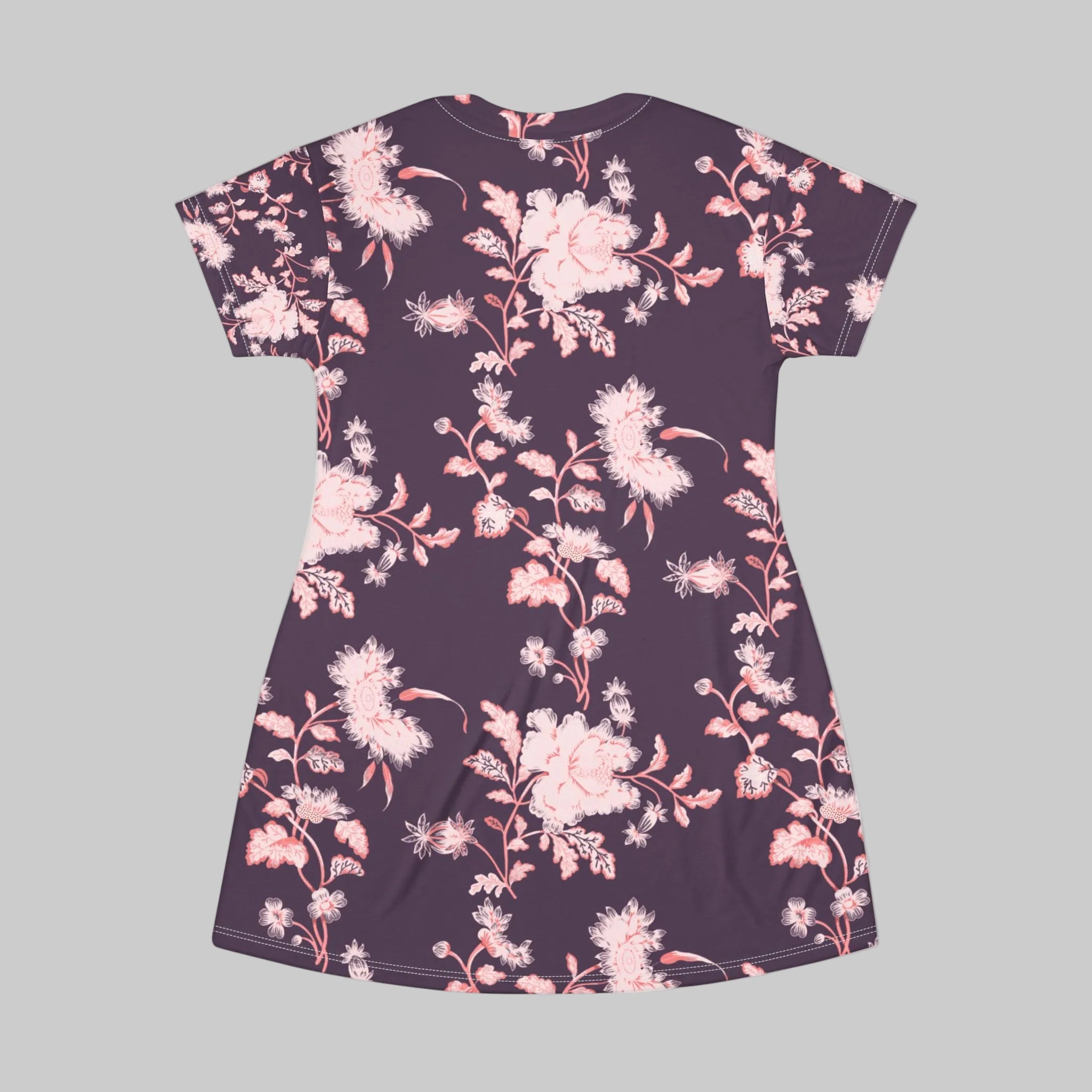 Floral patterned dress on a white background