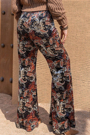 Bohemian Plus Size Wide Leg Pants - minbolu -