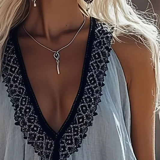 Lace Detail V-Neck Cami
