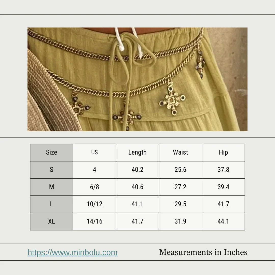 Boho Chic Tiered Maxi Skirt - Versatile & Stylish - minbolu -