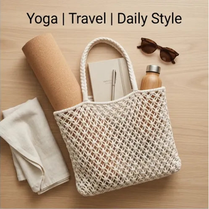 Fame Braided Square Tote Bag