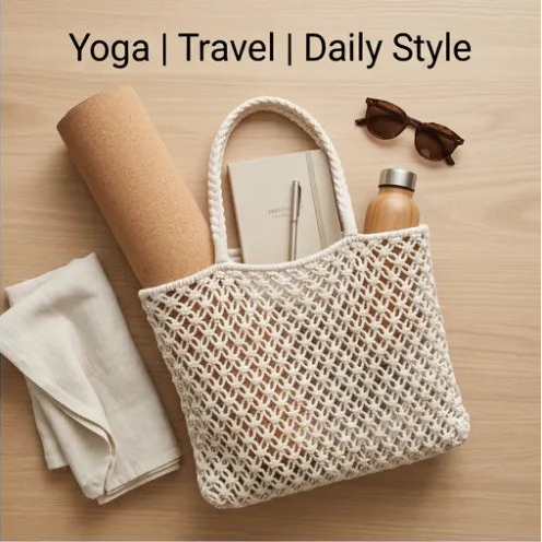 Fame Braided Square Tote Bag
