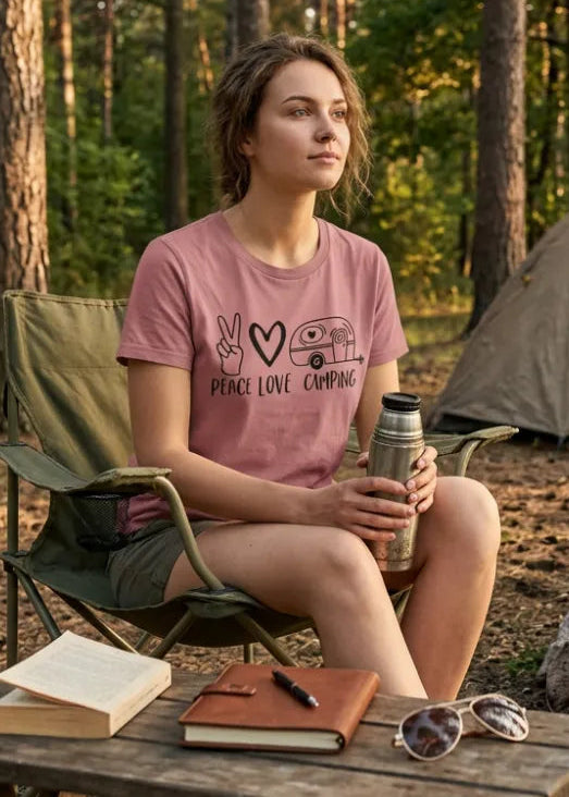 Peace Love Camping T-shirt