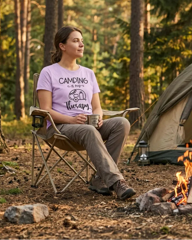 Camping Is My Therapy T-shirt