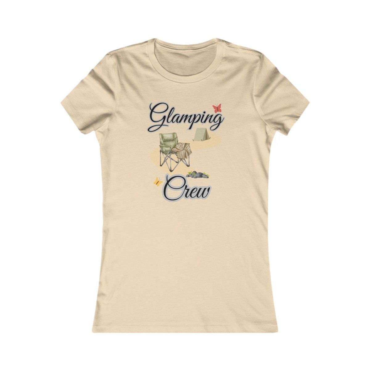 Glamping Crew Camping T-Shirt | Women's Boho Outdoor Tee - minbolu -