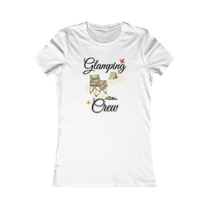 Glamping Crew Camping T-Shirt | Women's Boho Outdoor Tee - minbolu -