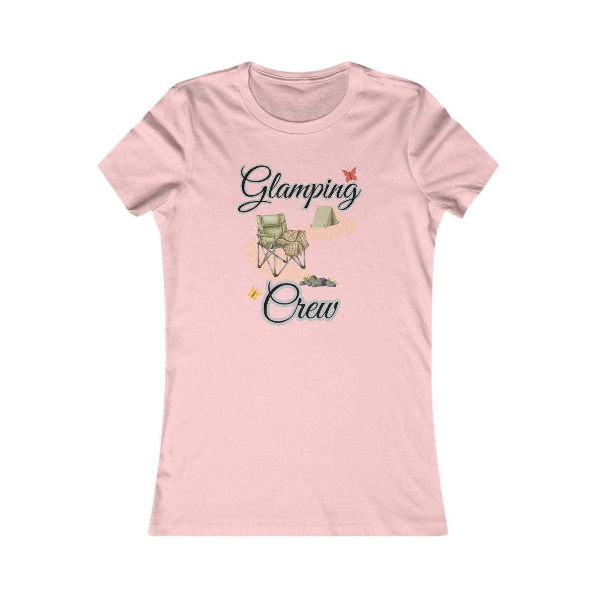 Glamping Crew Camping T-Shirt | Women's Boho Outdoor Tee - minbolu -