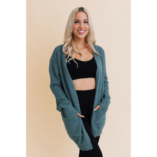 minbolu Snuggle Chic Boucle Bliss Cardigan